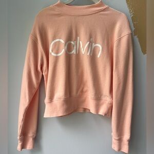 Calvin Klein light pink long sleeve top